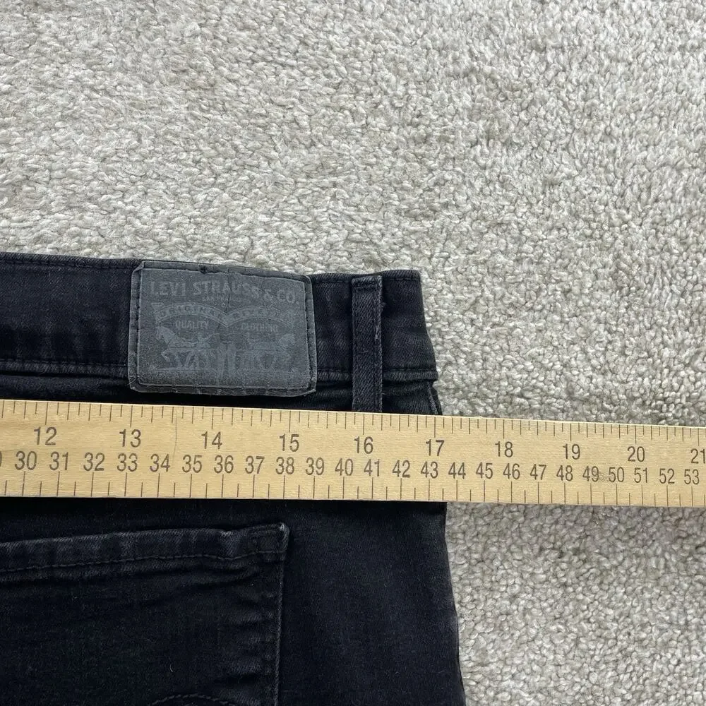 Levis 311 Shaping Skinny Women Jeans Size 33 Black Stretch 28